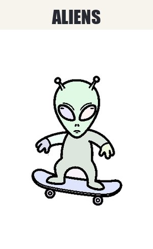 Thumb: Aliens Coloring Pages