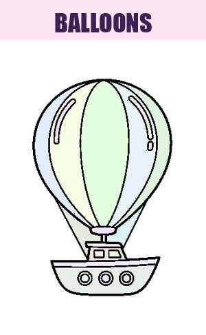 Thumb: Balloons Coloring Pages