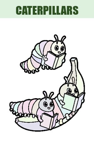 Thumb: Caterpillars Coloring Pages