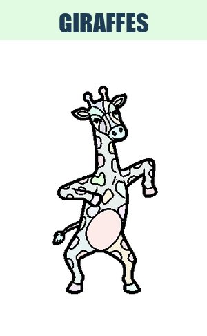 Thumb: Giraffes Coloring Pages