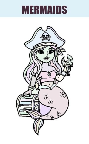 Thumb: Mermaids Coloring Pages