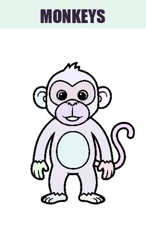Thumb: Monkeys Coloring Pages