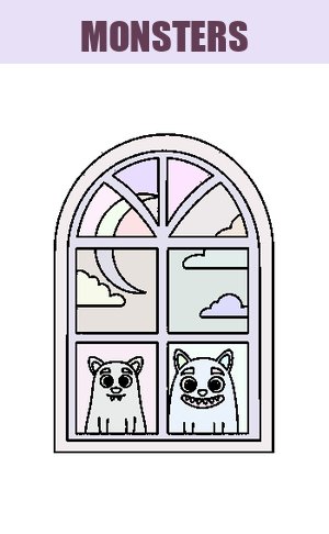 Thumb: Monsters Coloring Pages