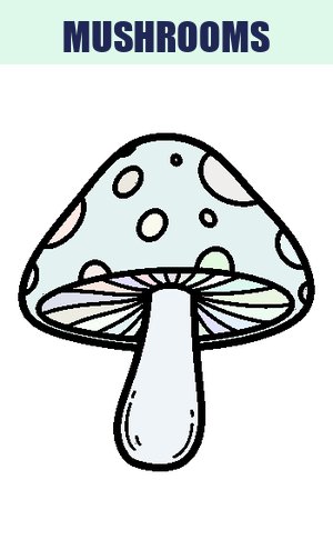 Thumb: Mushrooms Coloring Pages