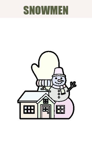 Thumb: Snowmen Coloring Pages