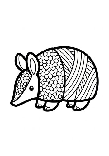 Adorable Armadillo: A Coloring Adventure