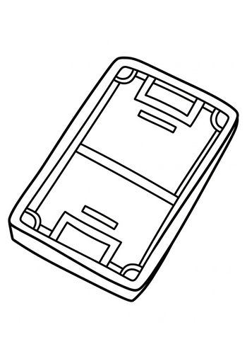 Air Hockey Table Coloring Page