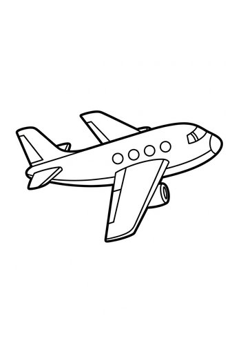 Airplane Adventure: A Coloring Expedition