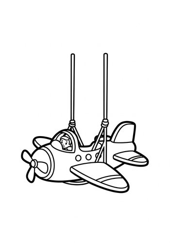 Airplane Adventure Coloring Page