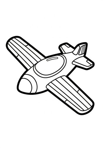 Airplane Adventure: Coloring Page Fun