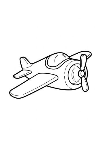Airplane Adventure: Coloring Page Fun