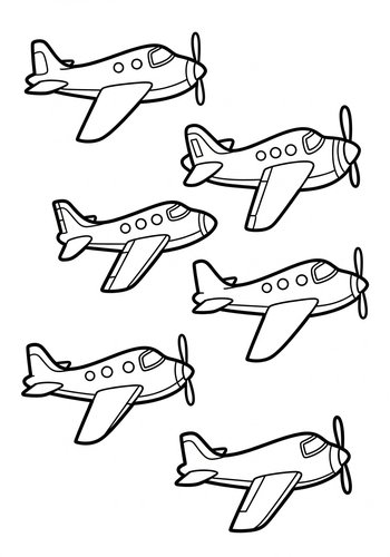 Airplane Coloring Page Fun