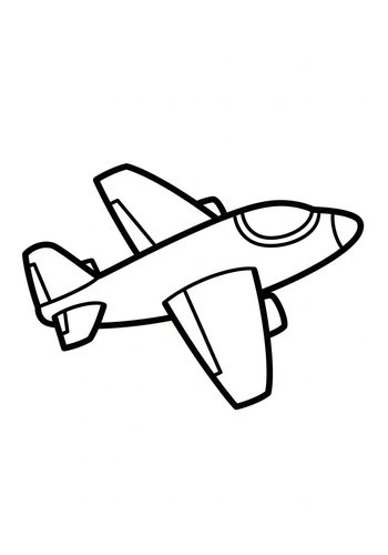 Airplane Coloring Page Fun
