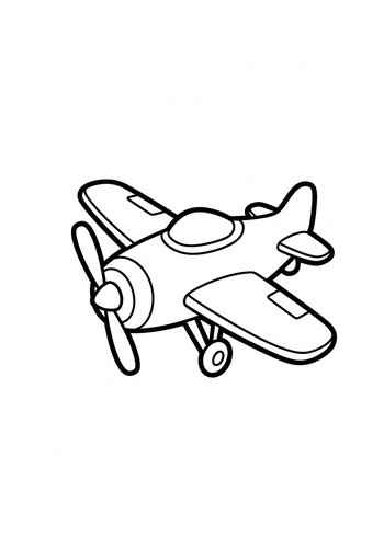 Airplane Coloring Page: Soar Into Fun