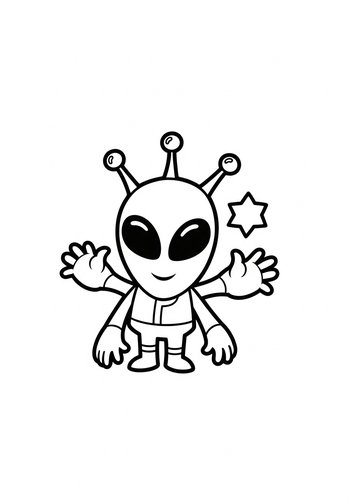 Alien Adventure: Coloring Fun