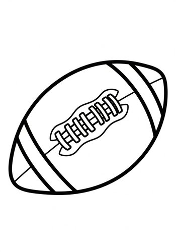 American Football Coloring Page