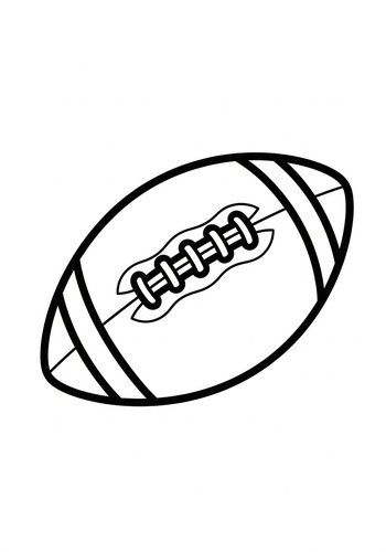 American Football Coloring Page For Kids
