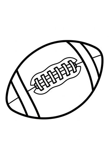 American Football Coloring Page Fun