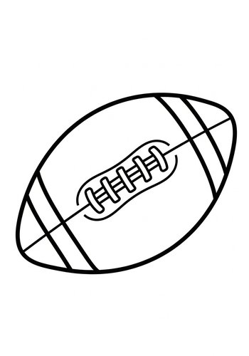 American Football Coloring Page Fun