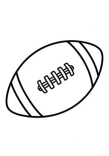 American Football Coloring Page: Touchdown Fun