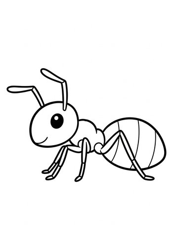 Ant Coloring Page: A Fun Insect Adventure