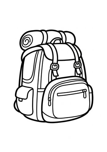 Backpack Adventure: A Coloring Expedition
