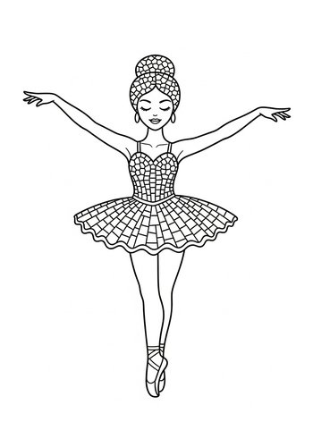 Ballerina Coloring Page: Dance Into Creativity