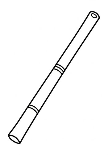 Bamboo Flute Coloring Page Fun