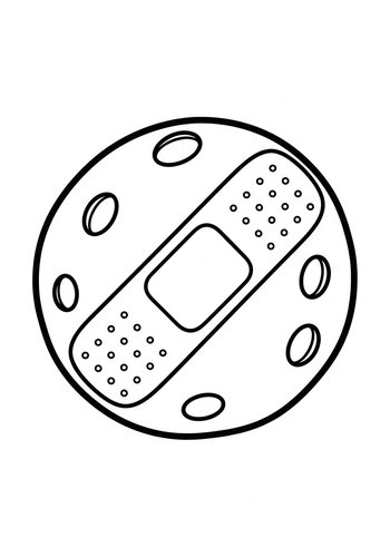 Coloring Page: Band-aid Planet Coloring Page