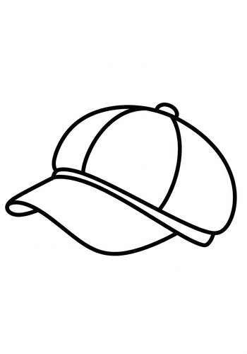 Baseball Cap Coloring Page: Design Your Style