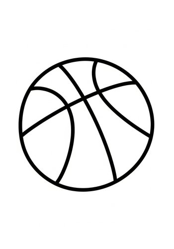 Basketball Coloring Page - Slam Dunk Fun