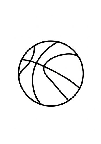Basketball Coloring Page: Slam Dunk Fun