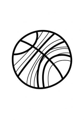 Basketball Fun: A Coloring Page For Sports Fans