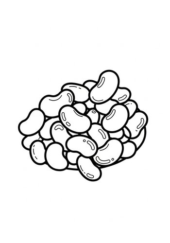 Coloring Page: Bean Bonanza: A Colorful Culinary Adventure