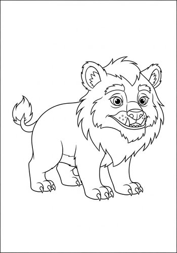 Beasts Grin: A Coloring Adventure