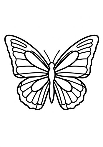 Beautiful Butterfly Coloring Page