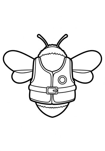 Bee Cool Coloring Page