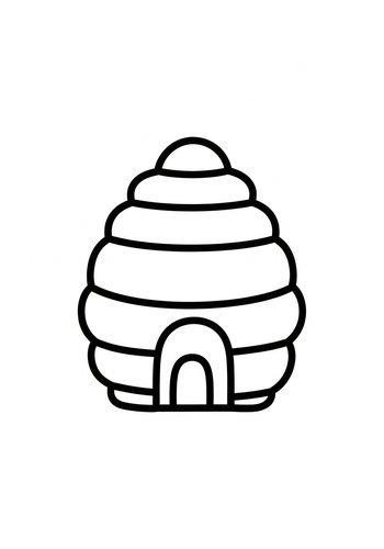 Beehive Coloring Page: A Honey Of A Time