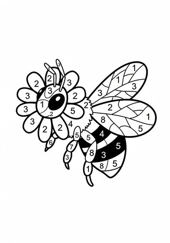 Bee-utiful Color By Number