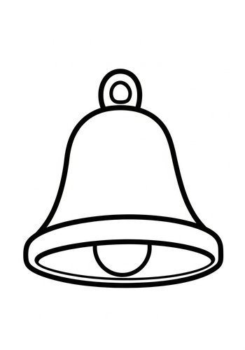 Coloring Page: Bell Coloring Page For Kids