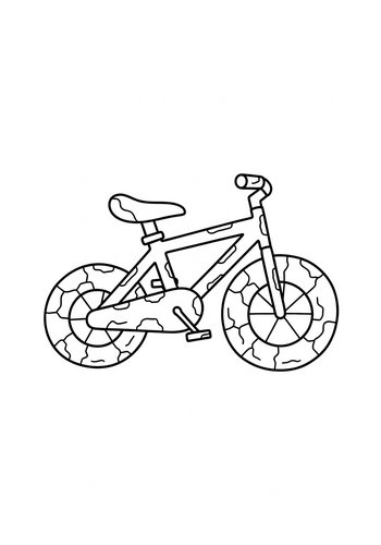 Bike Adventure Coloring Page