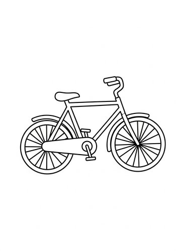 Bike Coloring Page: Pedal Into Fun