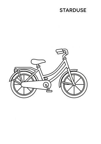 Bike Outlines: A Coloring Adventure