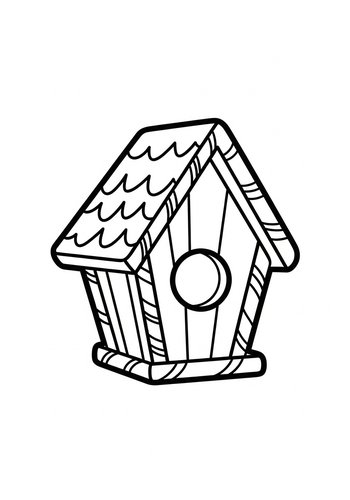 Birdhouse Coloring Page: A Home For Creativity
