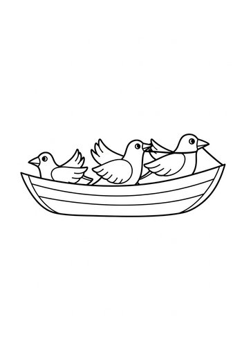 Coloring Page: Birds Ahoy A Coloring Adventure