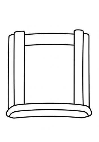 Blank Stage Coloring Page For Kids