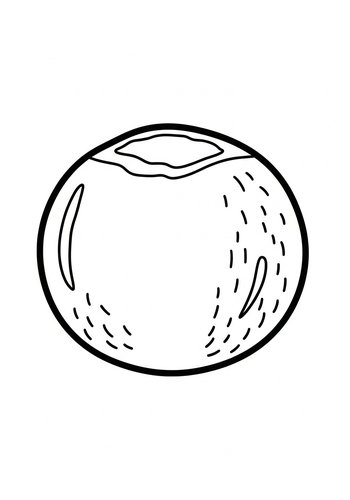 Blueberry Coloring Page: A Berry Sweet Treat