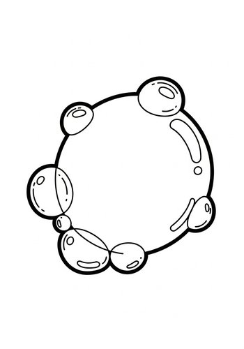 Bubbles Coloring Page: A Sea Of Fun