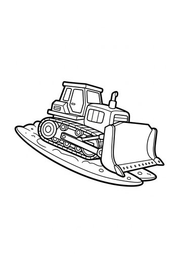 Bulldozer Coloring Adventure