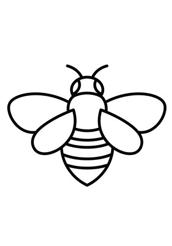 Busy Bee Coloring Page For Kids